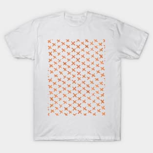 Watercolor x pattern - orange T-Shirt